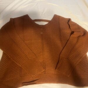 Burnt orange sweater